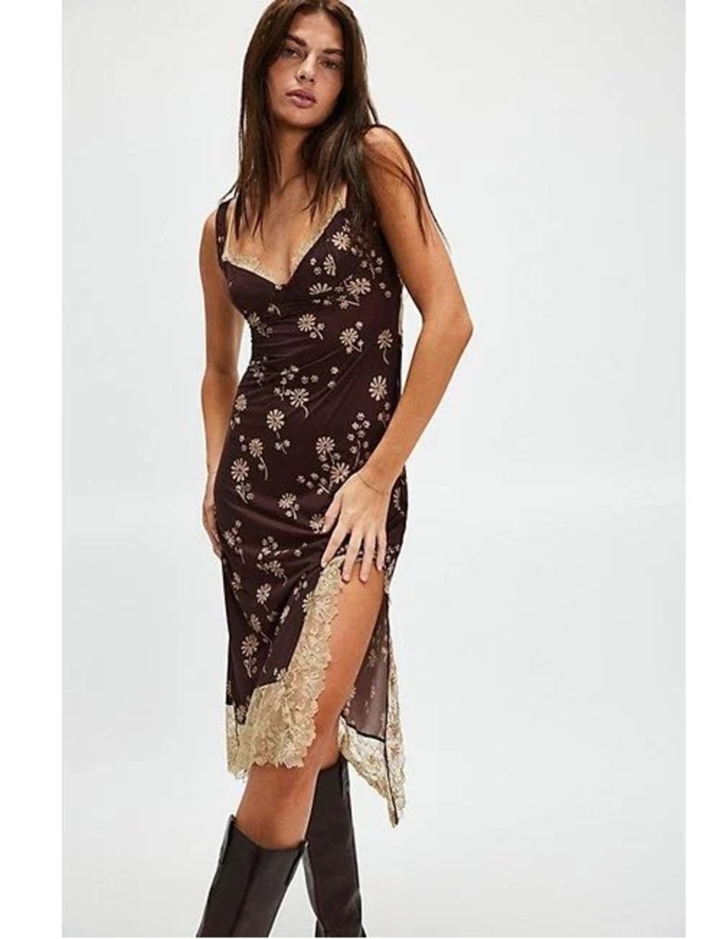 Free People Intimately Party Crasher Midi Slip NWT
